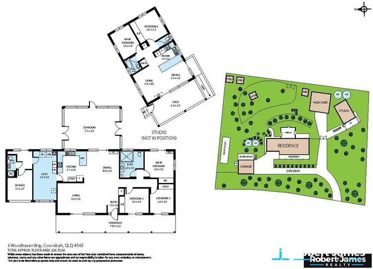 Floorplan of Homely house listing, 6 Woodhaven Way, Cooroibah QLD 4565