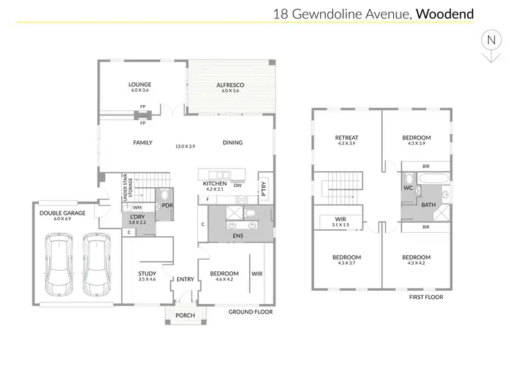 Floorplan of Homely house listing, 18 Gwendoline Avenue, Woodend VIC 3442