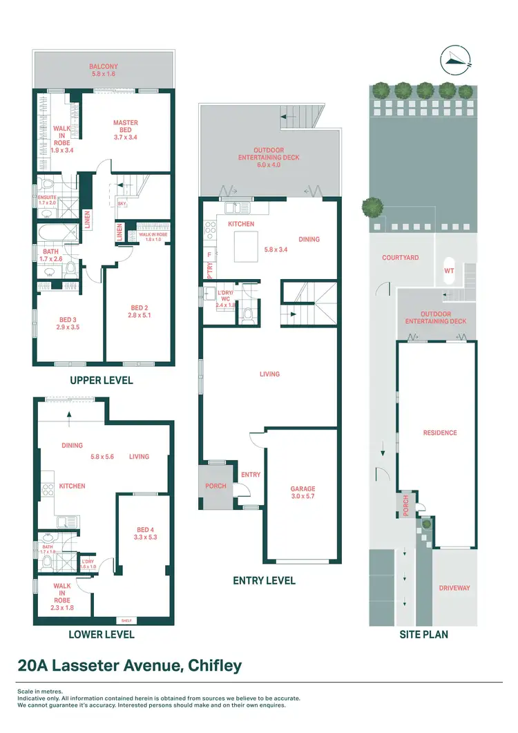 Floorplan of Homely semi-detached listing, 20A Lasseter Avenue, Chifley NSW 2036