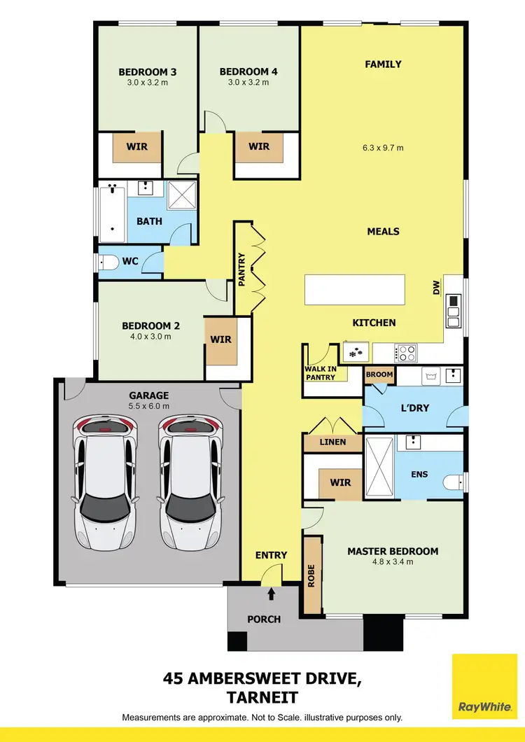 Floorplan of Homely house listing, 45 Ambersweet Drive, Tarneit VIC 3029