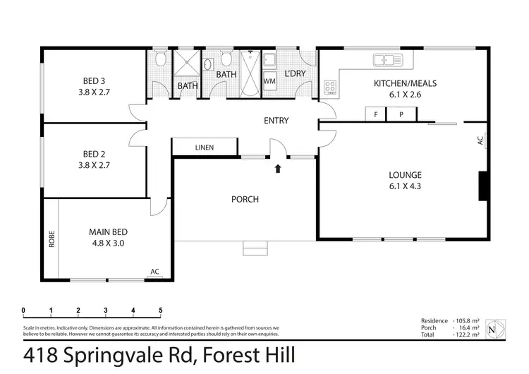 Floorplan of Homely house listing, 418 Springvale Rd, Forest Hill VIC 3131