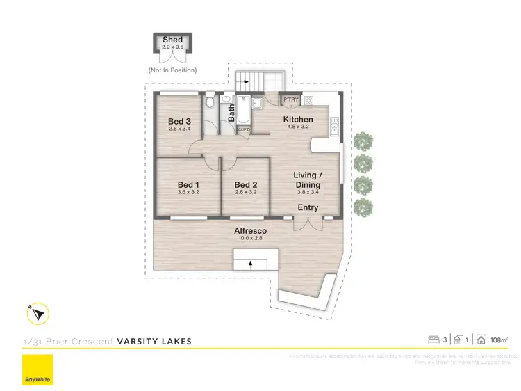 Floorplan of Homely house listing, 1/31 Brier Crescent, Varsity Lakes QLD 4227