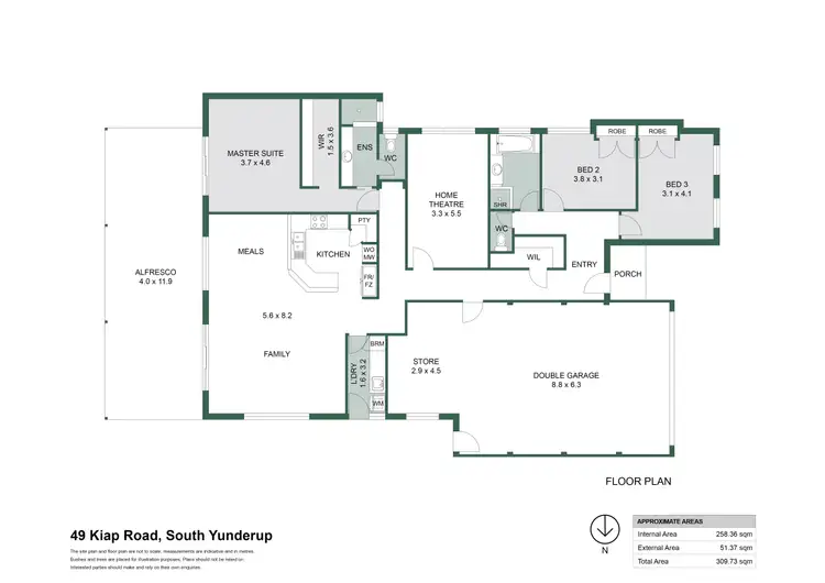 Floorplan of Homely house listing, 49 Kiap Road, South Yunderup WA 6208