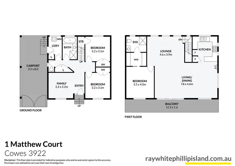 Floorplan of Homely house listing, 1 Matthew Court, Cowes VIC 3922