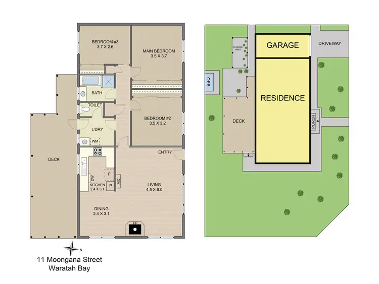 Floorplan of Homely house listing, 11 Moongana St, Waratah Bay VIC 3959