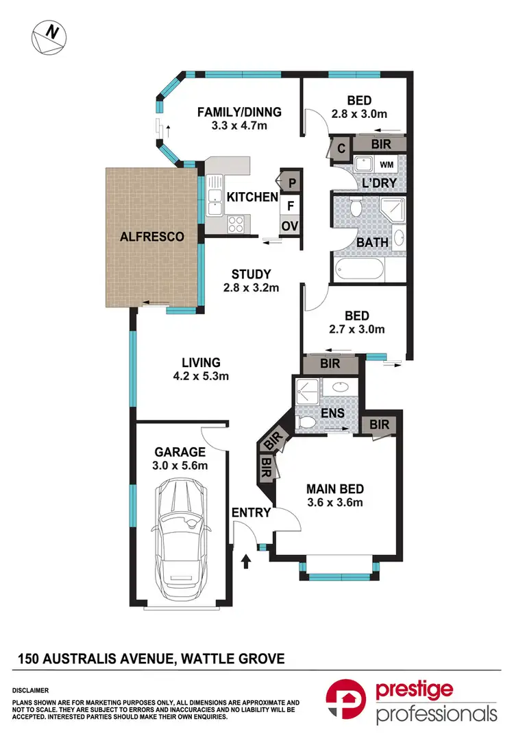 Floorplan of Homely house listing, 150 Australis Avenue, Wattle Grove NSW 2173
