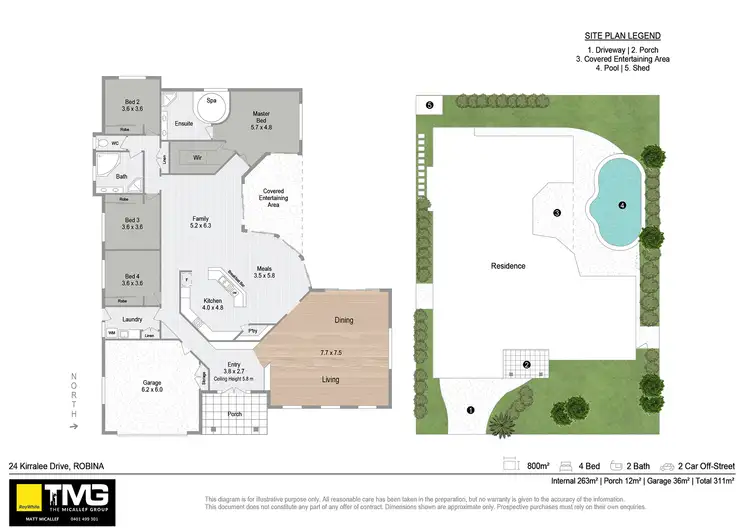Floorplan of Homely house listing, 24 Kirralee Drive, Robina QLD 4226
