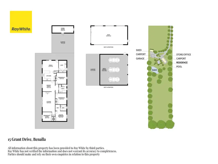 Floorplan of Homely house listing, 15 Grant Drive, Benalla VIC 3672