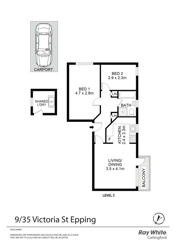 Floorplan of Homely unit listing, 9/35 Victoria Street, Epping NSW 2121