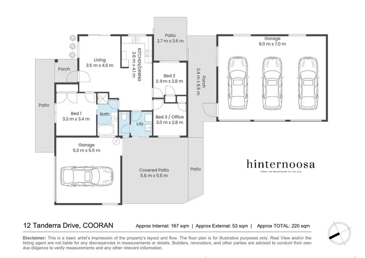 Floorplan of Homely house listing, 12 Tanderra Drive, Cooran QLD 4569