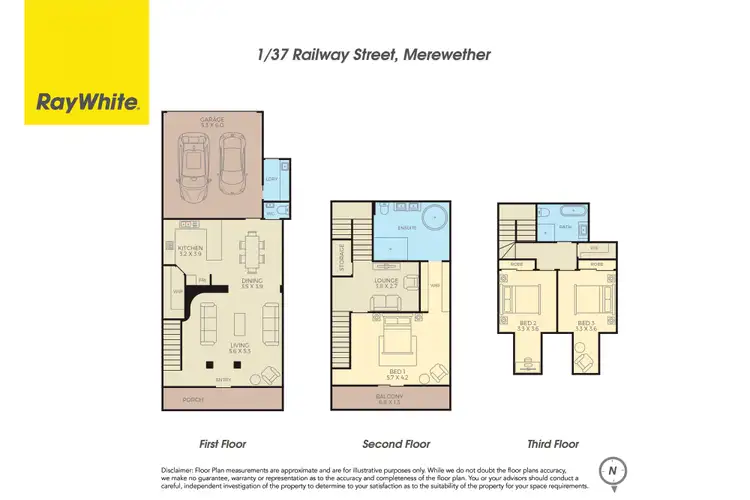 Floorplan of Homely townhouse listing, 1/37 Railway Street, Merewether NSW 2291