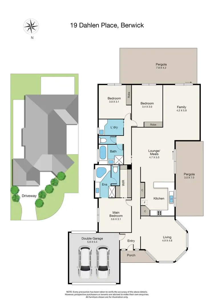 Floorplan of Homely house listing, 19 Dahlen Place, Berwick VIC 3806