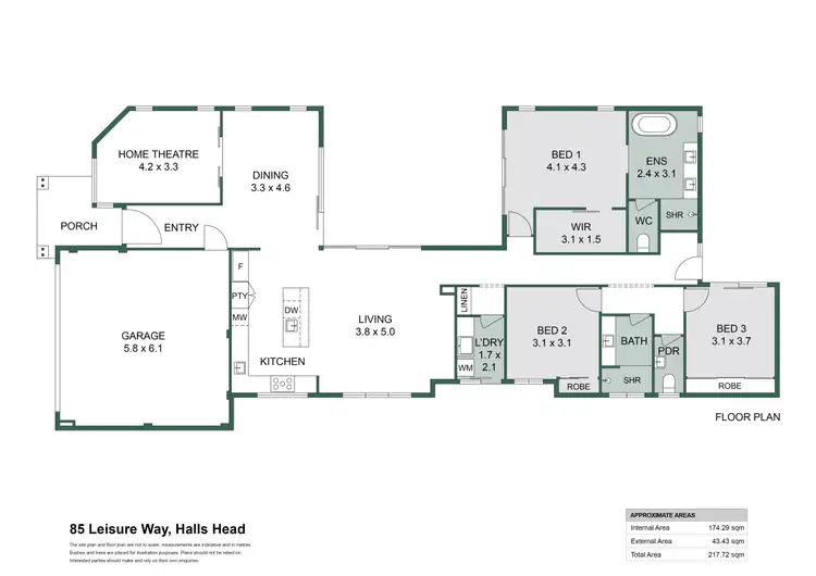 Floorplan of Homely house listing, 85 Leisure Way, Halls Head WA 6210