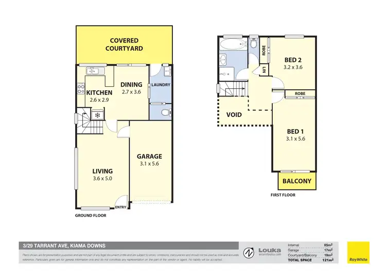 Floorplan of Homely townhouse listing, 3/29 Tarrant Avenue, Kiama Downs NSW 2533