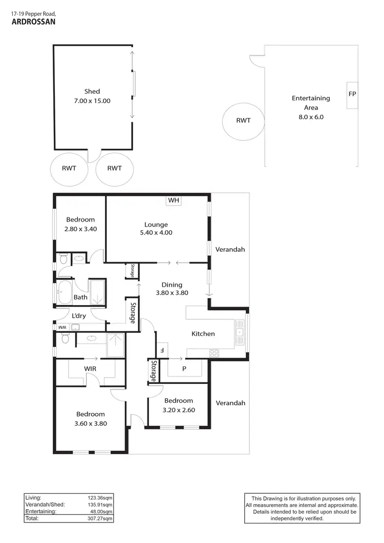 Floorplan of Homely house listing, 17-19 Pepper Road, Ardrossan SA 5571