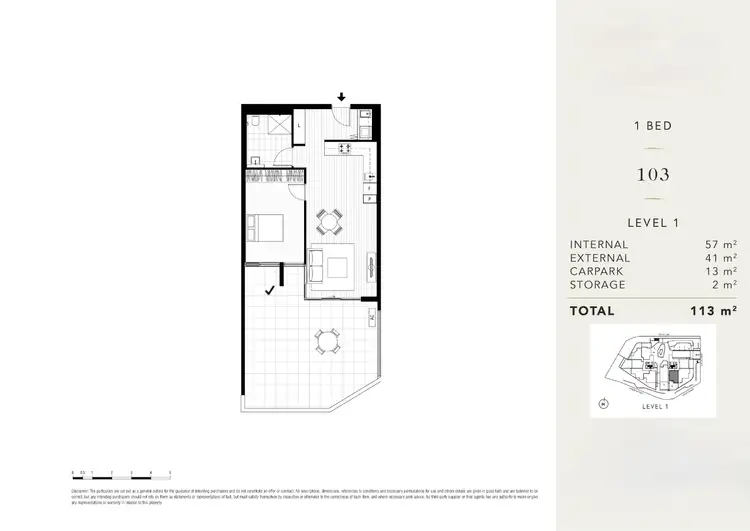 Floorplan of Homely unit listing, 103/2 Burley Street, Lane Cove North NSW 2066