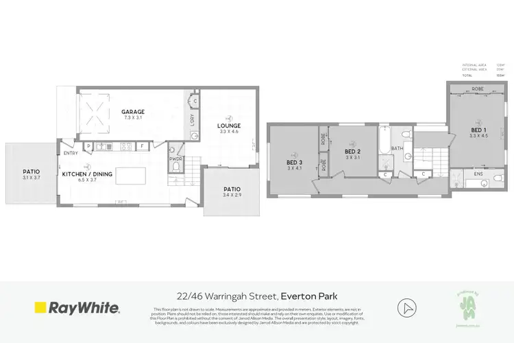 Floorplan of Homely townhouse listing, 22/46 Warringah Street, Everton Park QLD 4053