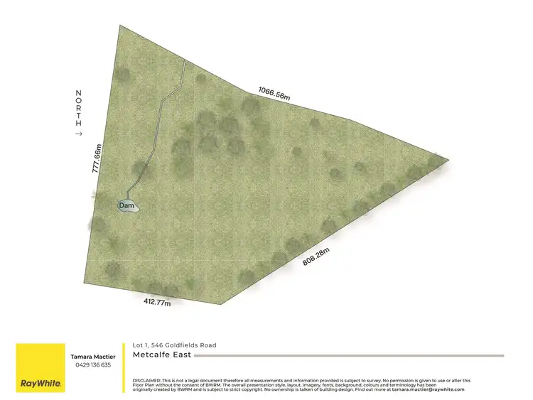 Floorplan of Homely land listing, LOT 1, 546 Goldfields Road, Metcalfe East VIC 3444
