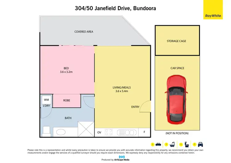 Floorplan of Homely apartment listing, 304/50 Janefield Drive, Bundoora VIC 3083