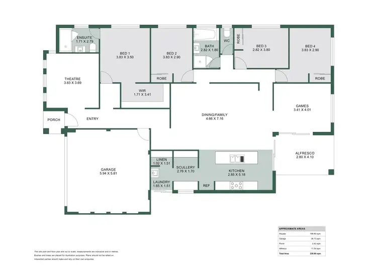 Floorplan of Homely house listing, 6 Dragonfly Boulevard, Lakelands WA 6180