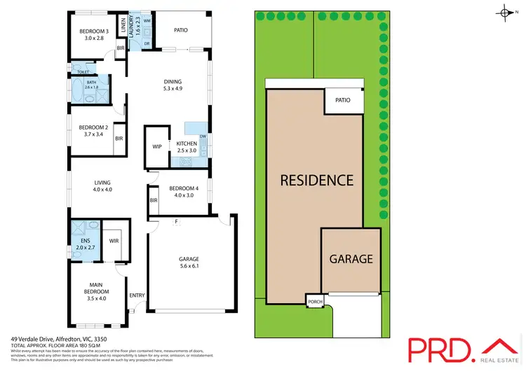 Floorplan of Homely house listing, 49 Verdale Drive, Alfredton VIC 3350