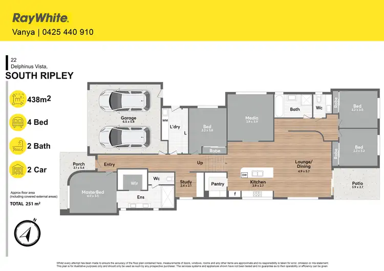 Floorplan of Homely house listing, 22 Delphinus Vista, South Ripley QLD 4306