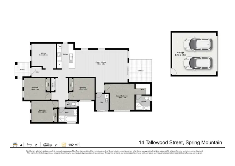 Floorplan of Homely house listing, 14 Tallowood Street, Spring Mountain QLD 4300