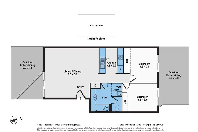 Floorplan of Homely apartment listing, 25/88 Wells Street, Southbank VIC 3006