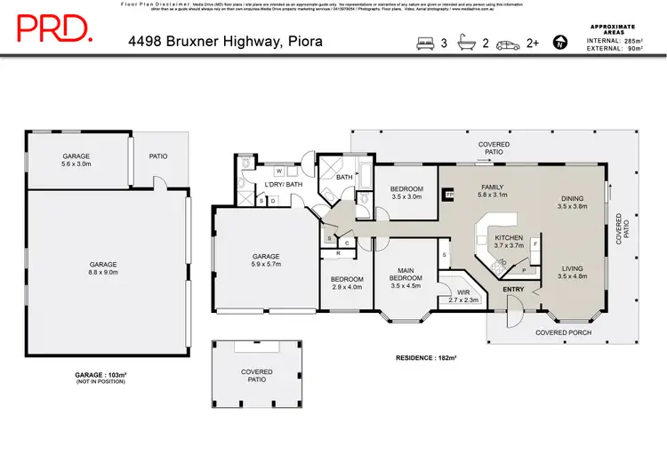 Floorplan of Homely rural property listing, 4498 Bruxner Highway, Piora NSW 2470