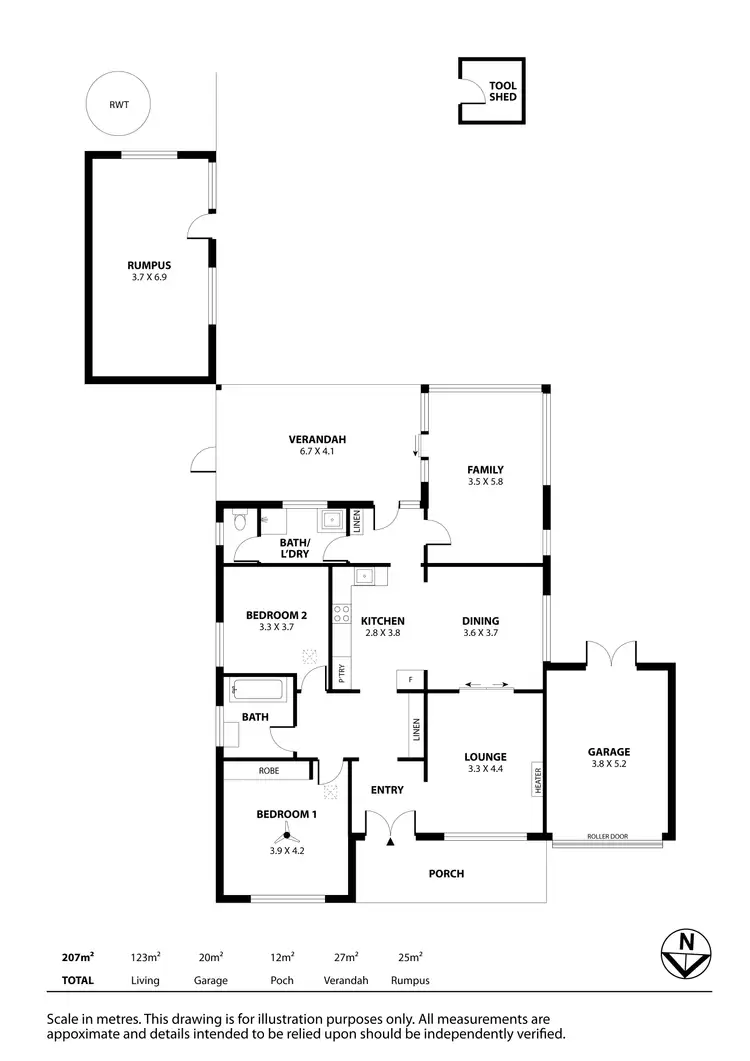 Floorplan of Homely house listing, 18 Mary Street, Pennington SA 5013