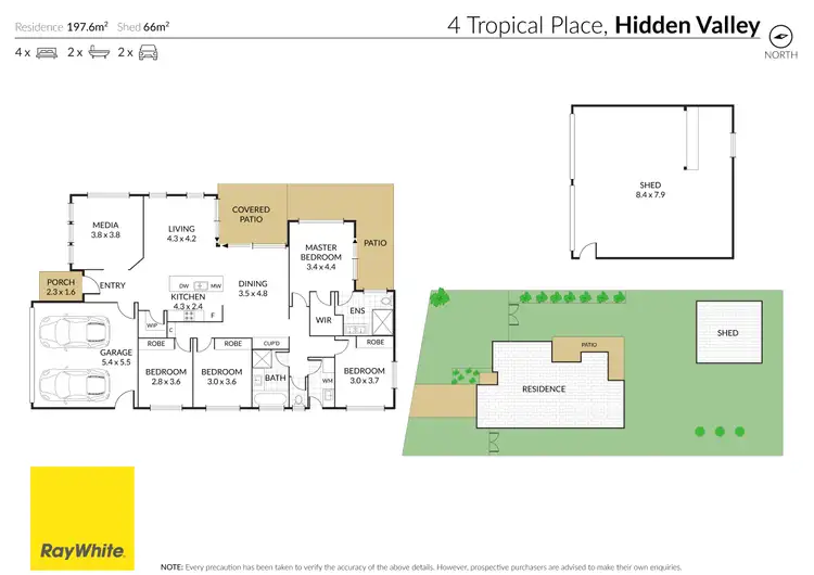 Floorplan of Homely house listing, 4 Tropical Place, Hidden Valley QLD 4703