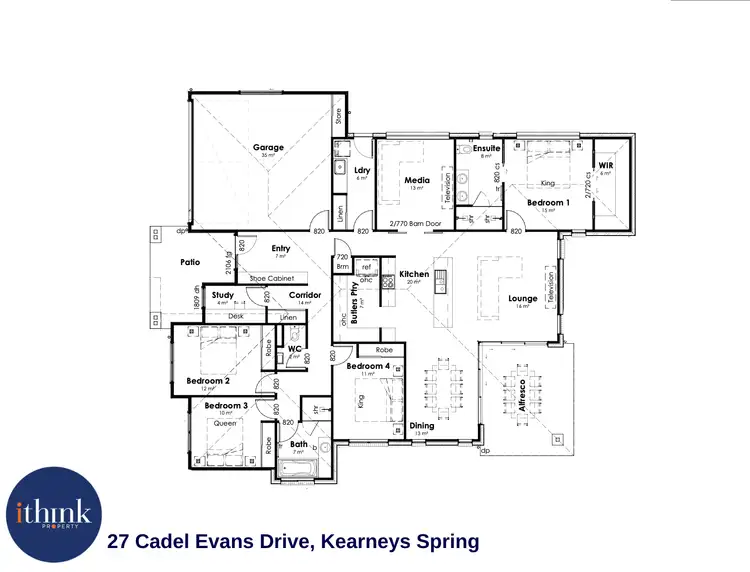 Floorplan of Homely house listing, 27 Cadel Evans Drive, Kearneys Spring QLD 4350