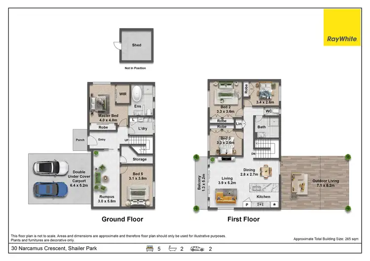 Floorplan of Homely house listing, 30 Narcamus Crescent, Shailer Park QLD 4128