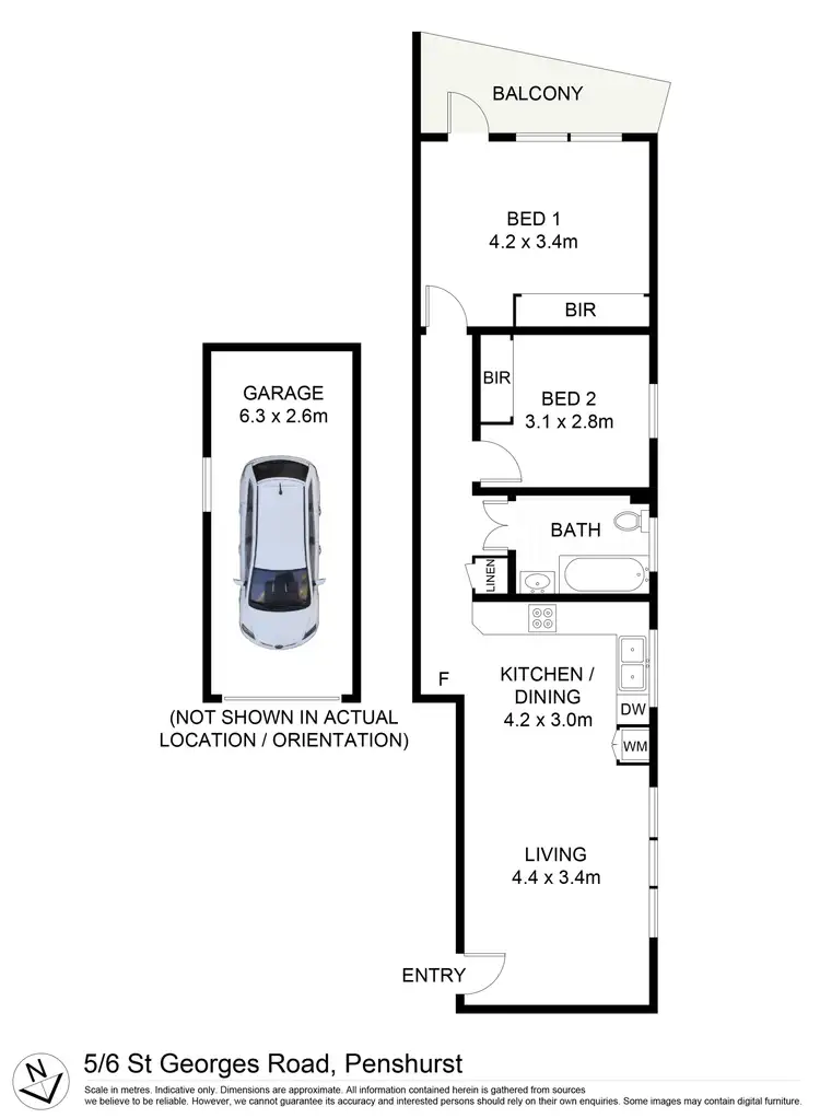 Floorplan of Homely apartment listing, 5/6 St Georges Road, Penshurst NSW 2222