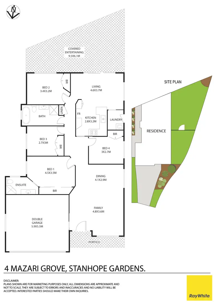 Floorplan of Homely house listing, 4 Mazari Grove, Stanhope Gardens NSW 2768