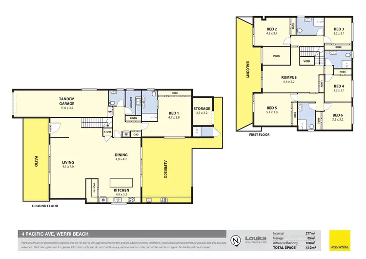 Floorplan of Homely house listing, 4 Pacific Avenue, Werri Beach NSW 2534