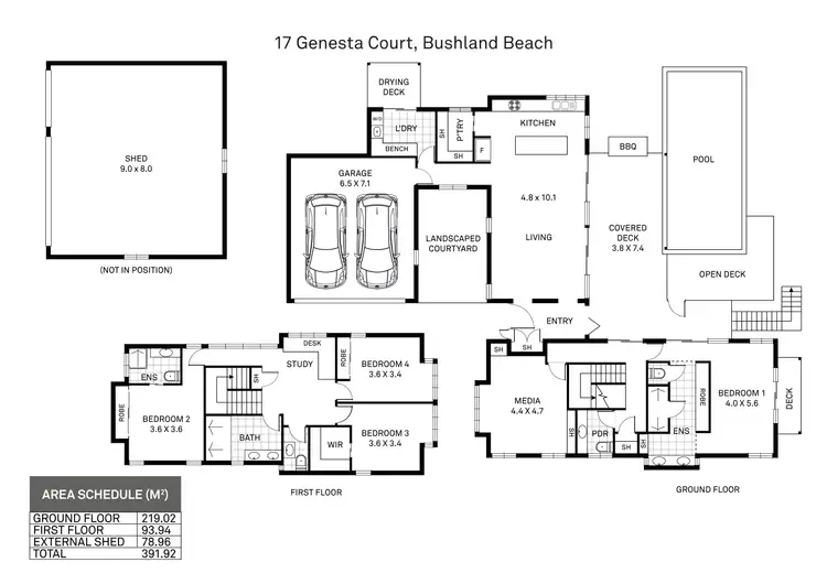 Floorplan of Homely house listing, 17 Genesta Court, Bushland Beach QLD 4818