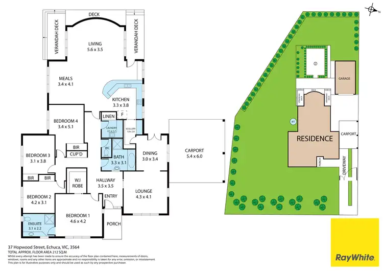Floorplan of Homely house listing, 37 Hopwood Street, Echuca VIC 3564