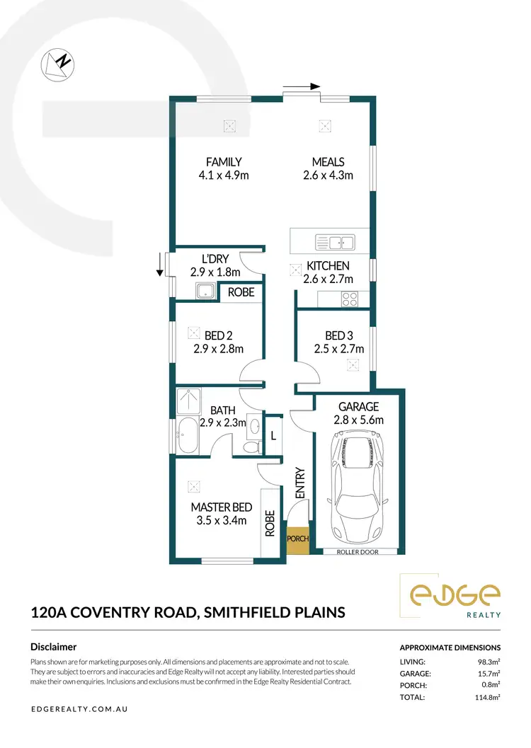 Floorplan of Homely house listing, 120A Coventry Road, Smithfield Plains SA 5114