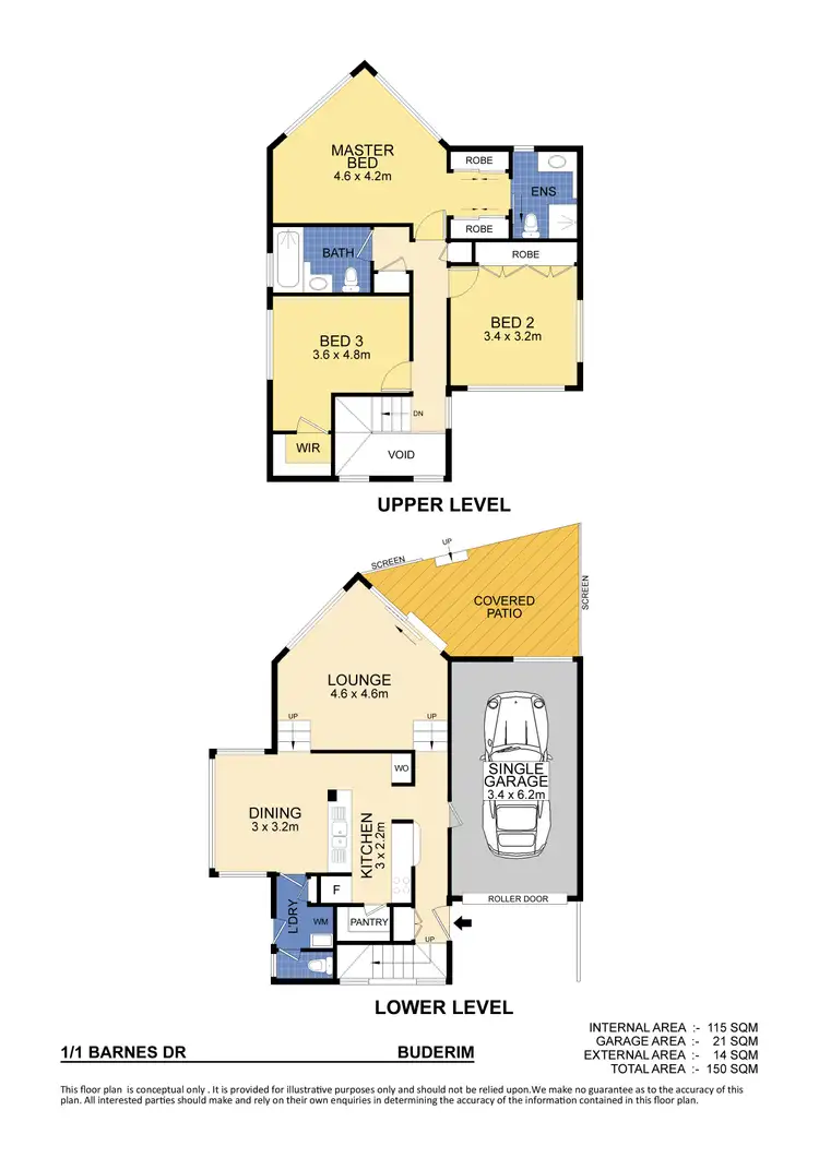 Floorplan of Homely unit listing, 1/1 Barnes Drive, Buderim QLD 4556
