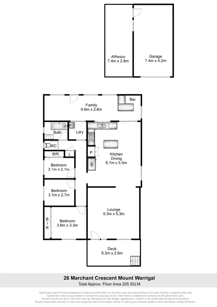 Floorplan of Homely house listing, 26 Marchant Crescent, Mount Warrigal NSW 2528