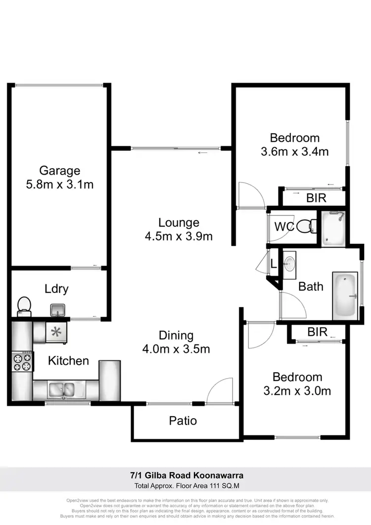 Floorplan of Homely villa listing, 7/1 Gilba Road, Koonawarra NSW 2530