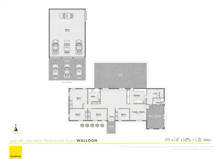 Floorplan of Homely rural property listing, 449-461 Karrabin Rosewood Road, Walloon QLD 4306