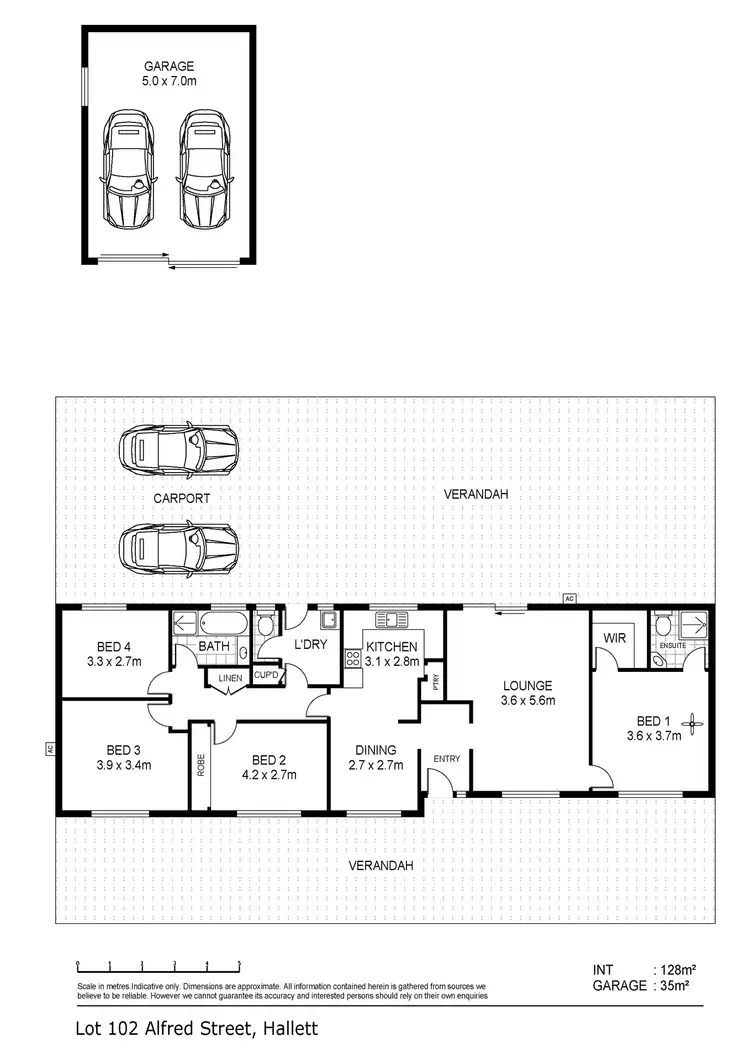 Floorplan of Homely house listing, Lot 102 Alfred Street, Hallett SA 5419