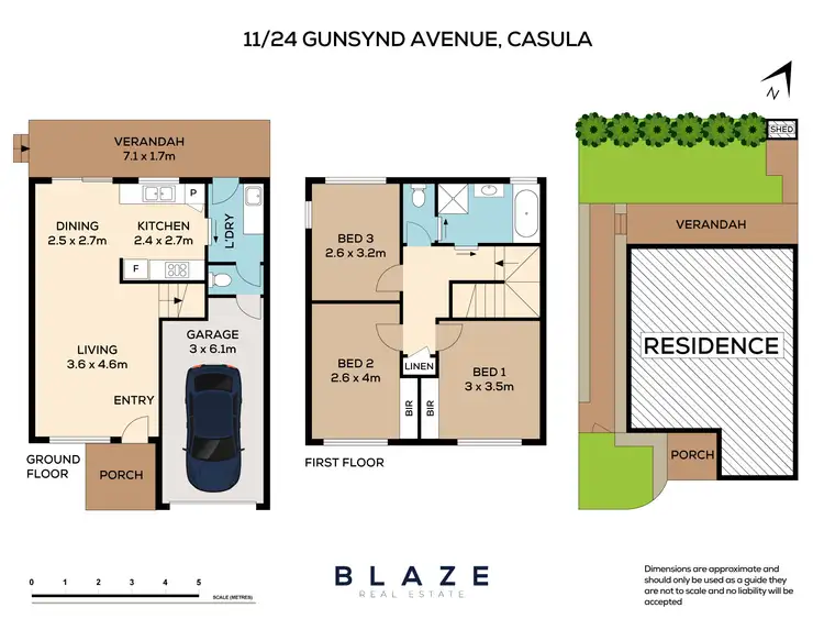 Floorplan of Homely townhouse listing, 11/24 Gunsynd Avenue, Casula NSW 2170