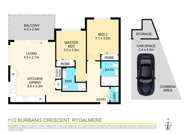 Floorplan of Homely apartment listing, 11/2 Burbang Crescent, Rydalmere NSW 2116