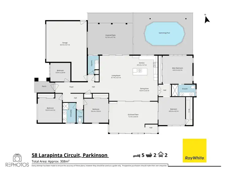 Floorplan of Homely house listing, 58 Larapinta Circuit, Parkinson QLD 4115