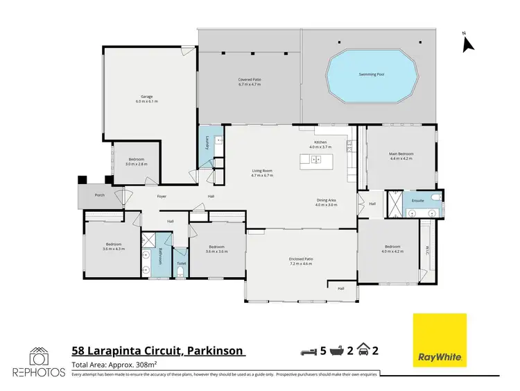Floorplan of Homely house listing, 58 Larapinta Circuit, Parkinson QLD 4115