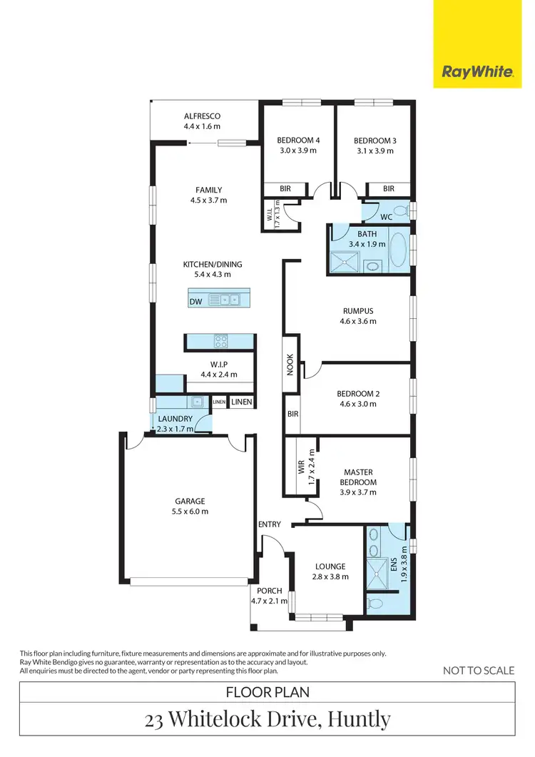 Floorplan of Homely house listing, 23 Whitelock Drive, Huntly VIC 3551