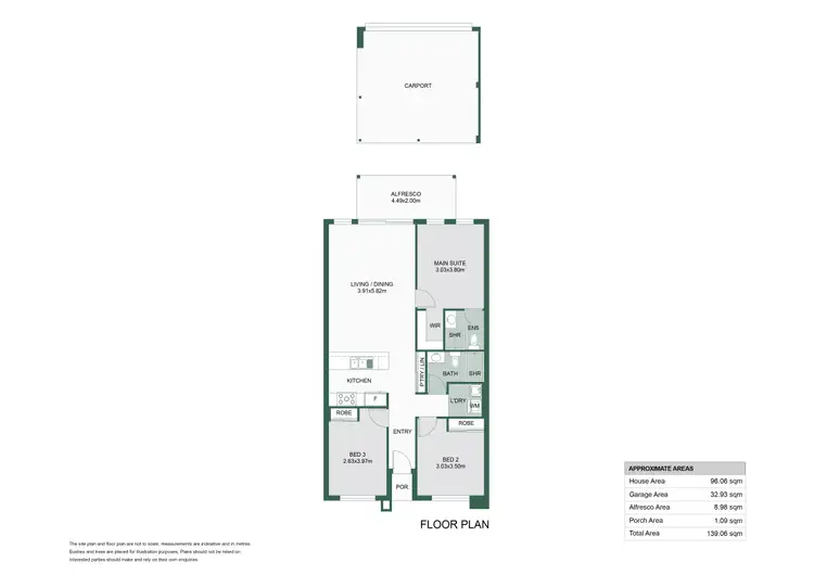 Floorplan of Homely house listing, 124 Tiffany Centre, Dalyellup WA 6230